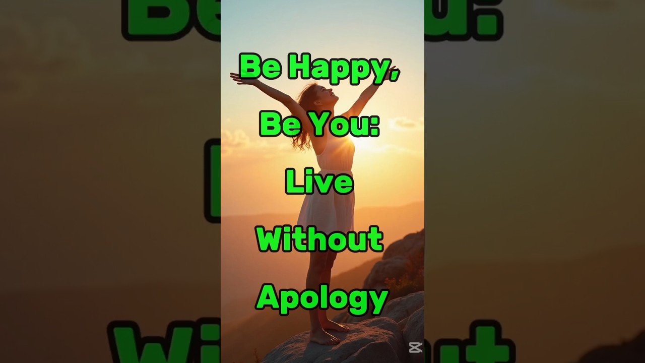 Be Happy, Be You: Live Without Apology