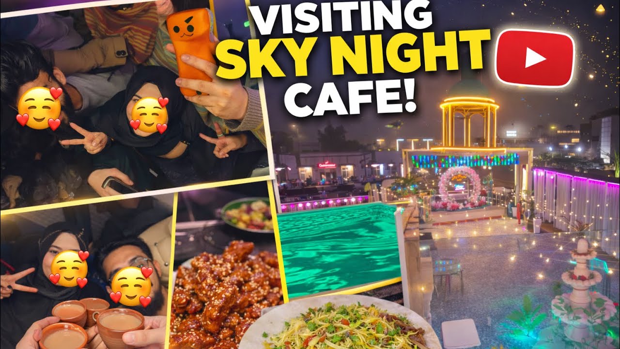 Sky Night Cafe & Lounge | Best Cafe in Shaheen Bagh | Aesthetic Cafe 