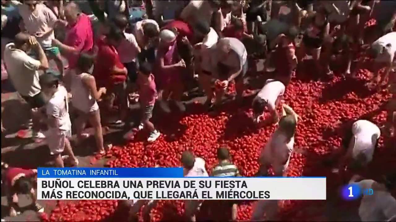 Tomatina infantil de Buñol 2016