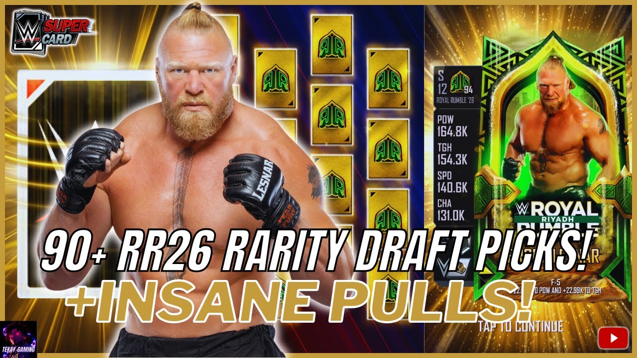 90+ RR26 RARITY DRAFT PICKS! MANY PULLS/PROS & LEVEL-UP REWARDS! WWE Supercard