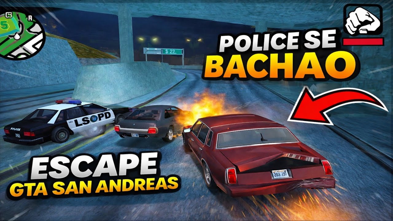 Car Jal Gayi, Police Peeche 😨 | GTA San Andreas Escape