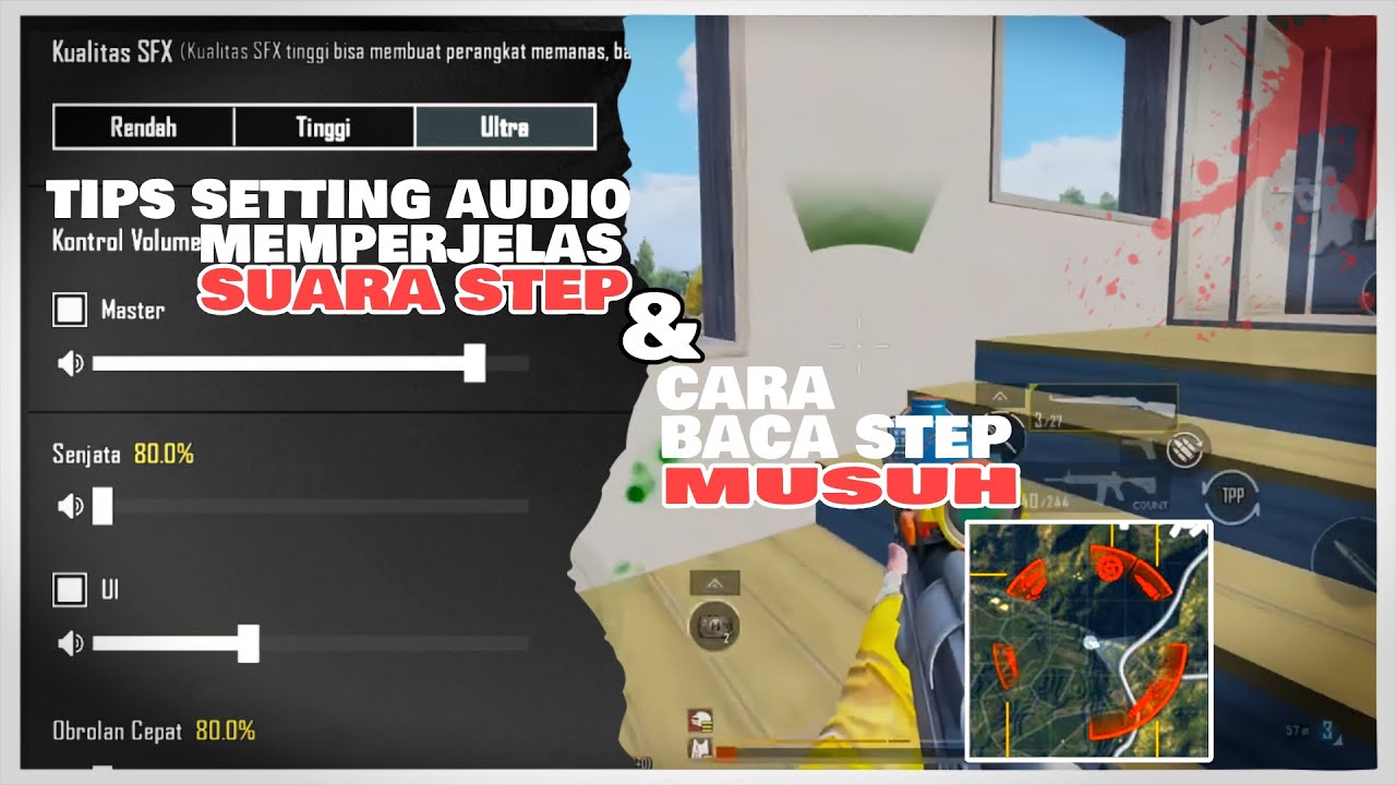 PENYEBAB SUSAH BACA STEP MUSUH‼️SETTING AUDIO BIAR STEP&POSISI MUSUH GAMPANG KE BACA||PUBGAUDIO,BGMI