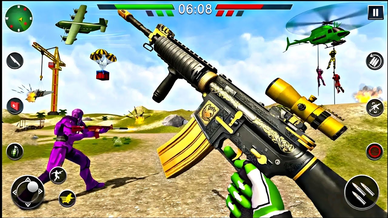 Robot FPS Shooting Strike 2 _ Android Gameplay | FPS Robot Game : Bandook Game #1