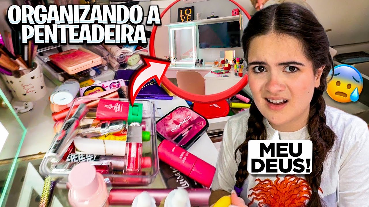 FAXINANDO e ORGANIZANDO MINHA PENTEADEIRA * Produtos novos!