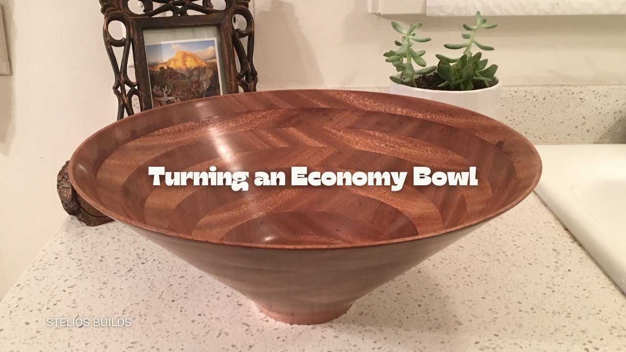 Woodturning an Economy Bowl From Mahogany