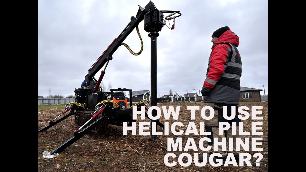 How to operate the Helical pile machine Cougar | Step-by-Step Guide