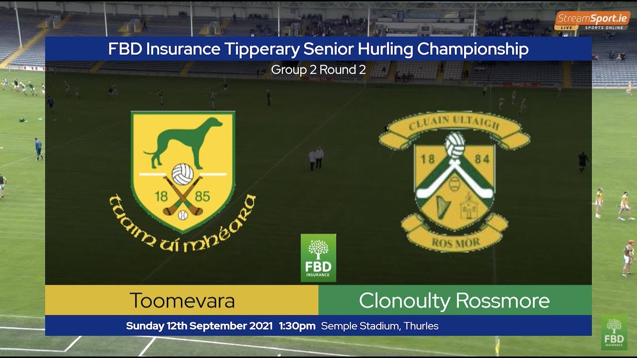 2021 09:12 Toomevara v Clonoulty Rossmore   Tipp SHC Round 2