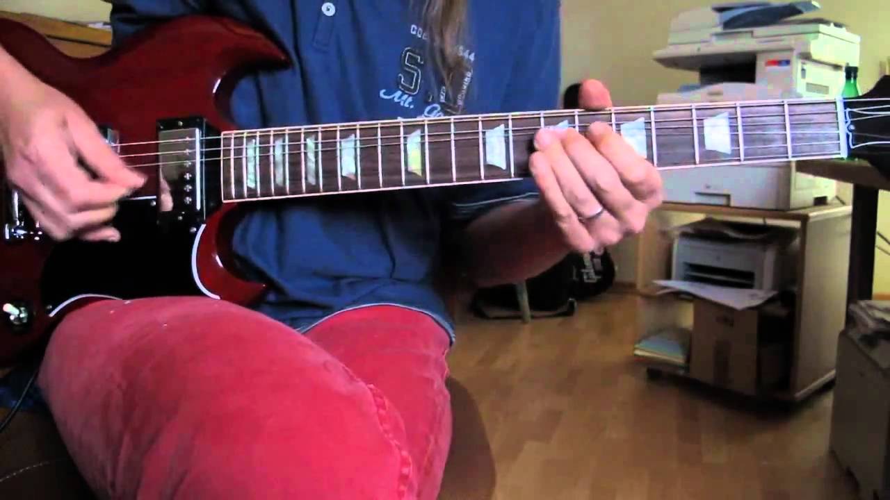 Johnny Winter guitar lesson Rock Me Baby Closeup & slowdown