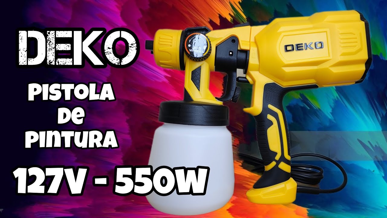 PISTOLA DE PINTURA DEKO 550W - DKSG55K1-127