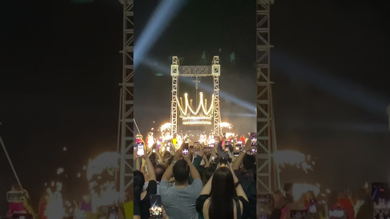 🤯🤯 Crazy New Year Countdown 2023 Crown 👑 In Sm Seaside Cebu City - Happy NY 💥 Philippines 🤯 