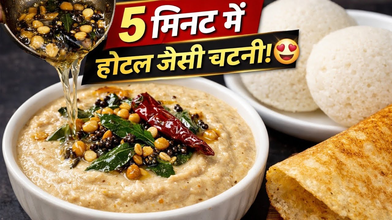 🥜 5 मिनट में होटल जैसी मूंगफली की चटनी | Peanut Chutney Recipe | Idli Dosa Special