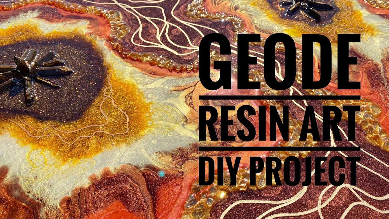 Geode Resin Art DIY Project - loaded with helpful hints, 