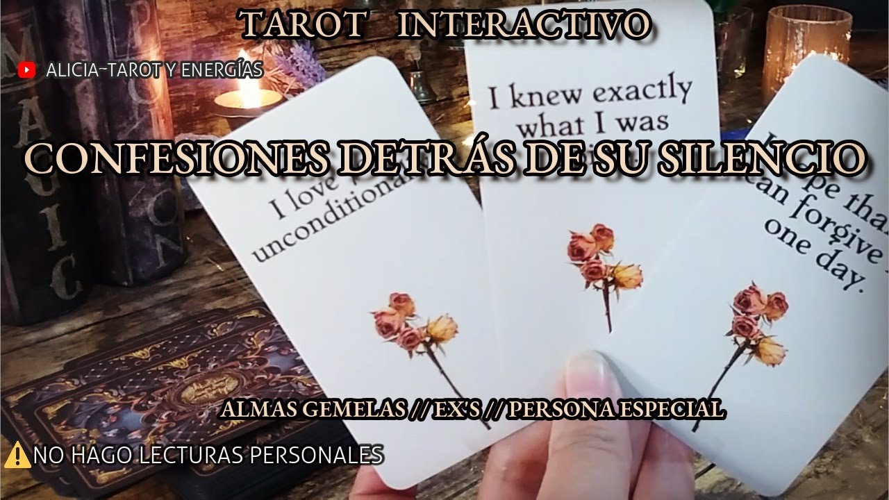 ✨Confesiones Detrás de su Silencio 😶💭💔 Qué Debes Saber? 💌 Tarot Interactivo✨