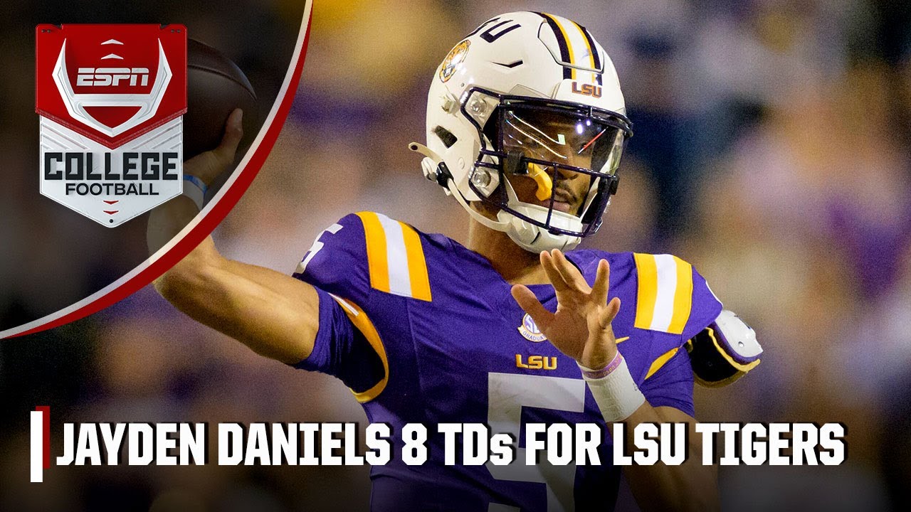 Jayden Daniels BEAST MODE 🔥 Racks up 8 TDs vs. Georgia State Panthers | ESPN College Football