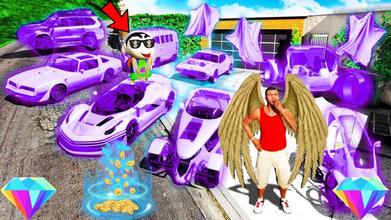 FRANKLIN TOUCH ANYTHING BECOME GOLD || EVERYTHING IS FREE IN GTA 5
