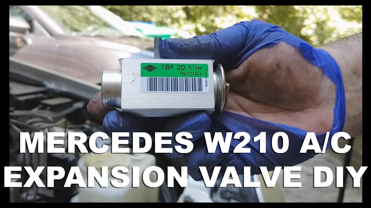 Замена расширительного клапана кондиционера Mercedes W210 E320 своими руками
