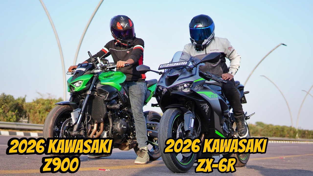 2026 Kawasaki Z900 Vs 2026 Kawasaki ZX-6R | Full Throttle 🚀
