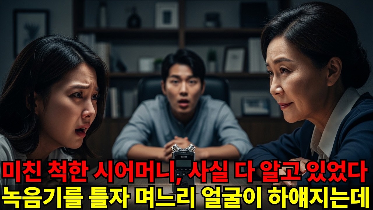 미친 척한 시어머니, 사실 다 알고 있었다. 녹음기를 틀자 며느리 얼굴이 하얘지는데..