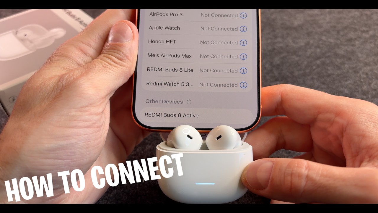 Redmi Buds 8 Active: как подключить к iPhone
