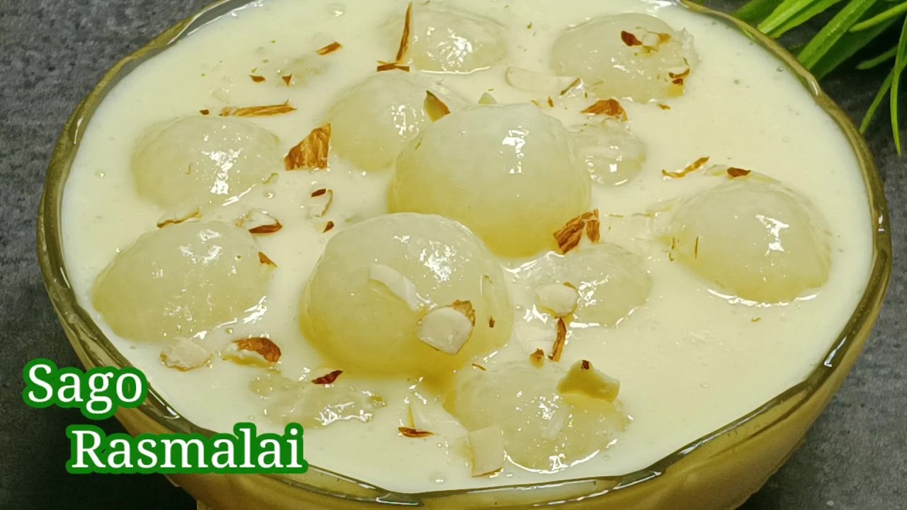 App kabhi sabudana ke sath rasmalai tru kiye ho//saggo rasmalai//saggo sweet 