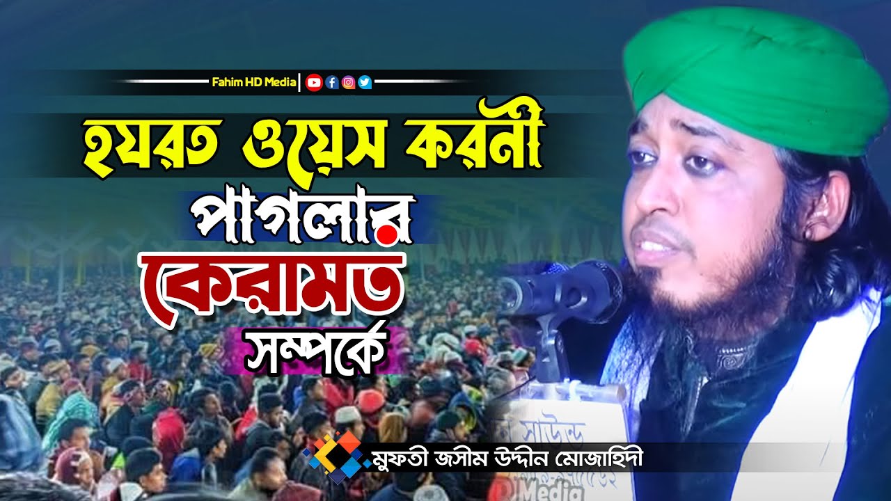 ওয়াস করনি পাগলার কেরামত | মুফতী জসিম উদ্দিন মুজাহিদী | mufti jasim uddin mojahedi waz | Fahim hd