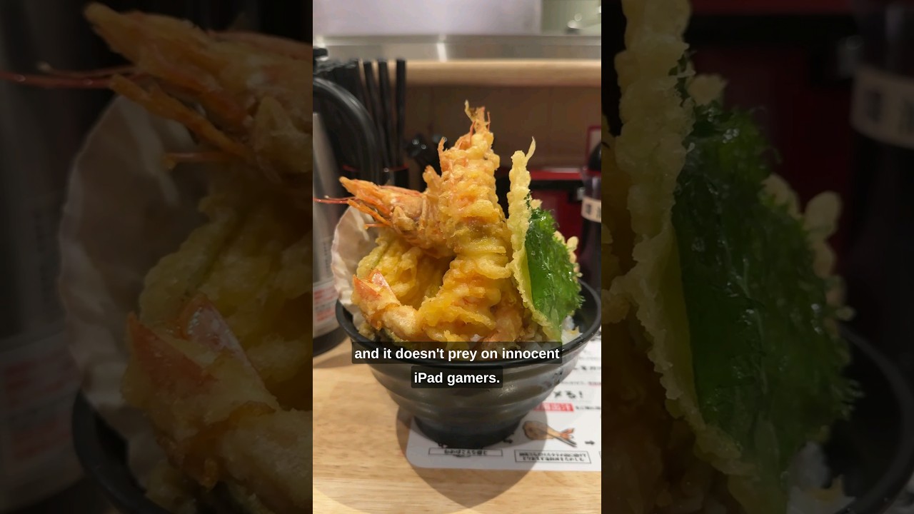 I ate a GIANT fried seafood bowl in Japan