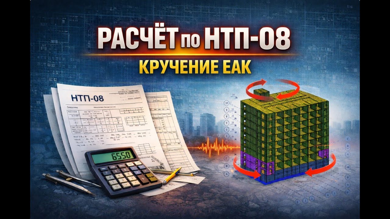 Расчет по Еврокод 8 (НТП) Кручение еак. Группы перераспределения масс