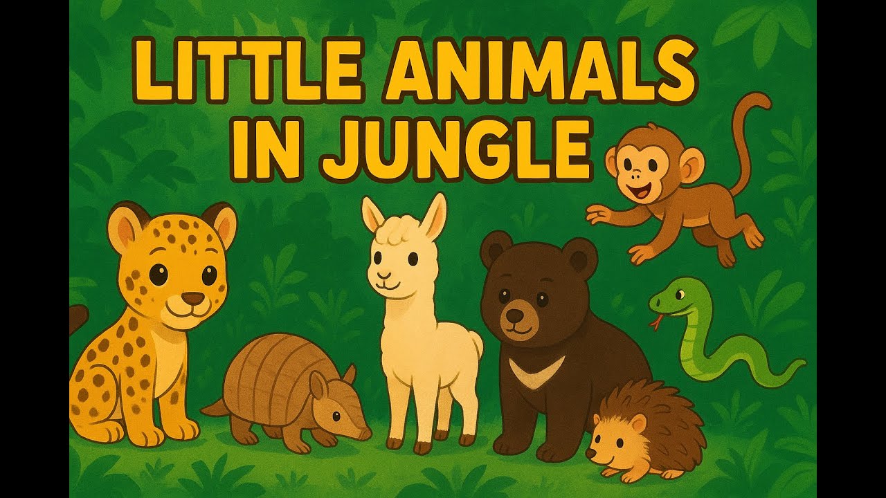 Little Animals in Jungle | Cute and Whimsical Baby Animal Friends in the Jungle 