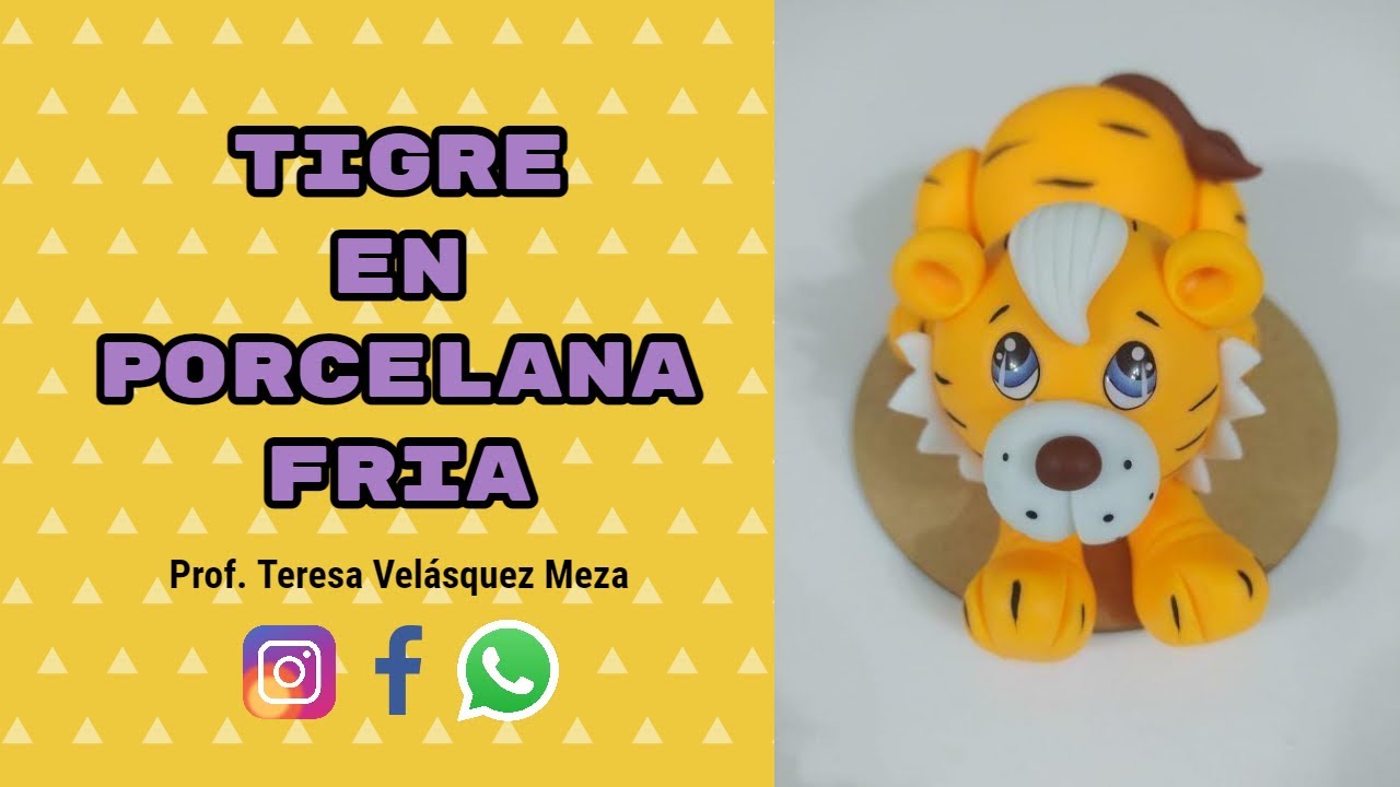 TIGRE EN PORCELANA FRIA // PASO A PASO