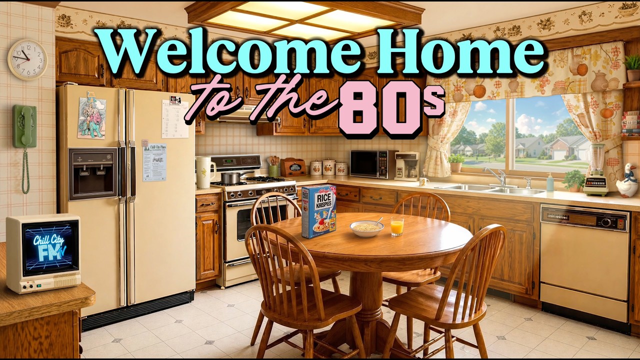 🏠WELCOME HOME To The &lsquo;80s | Retro Kitchen Ambiance | Nostalgic 80s Synthwave & Synth Pop Vibes