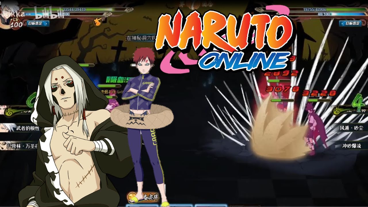 Naruto Online - Kimimaro Halloween And Gaara Swimsuit PERFECT TEAM