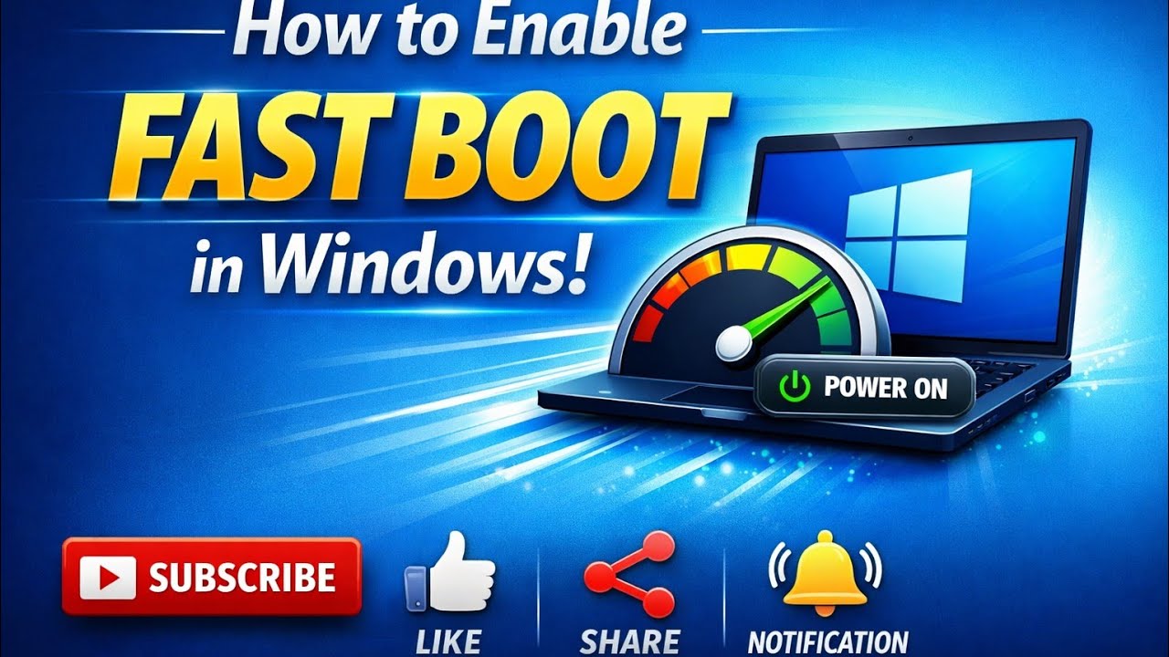 Windows fastboot or startup How to enble youar disktop&Laptop | කොම්පියුටර් එක ස්පීඩ් ඔන් කරගමු…