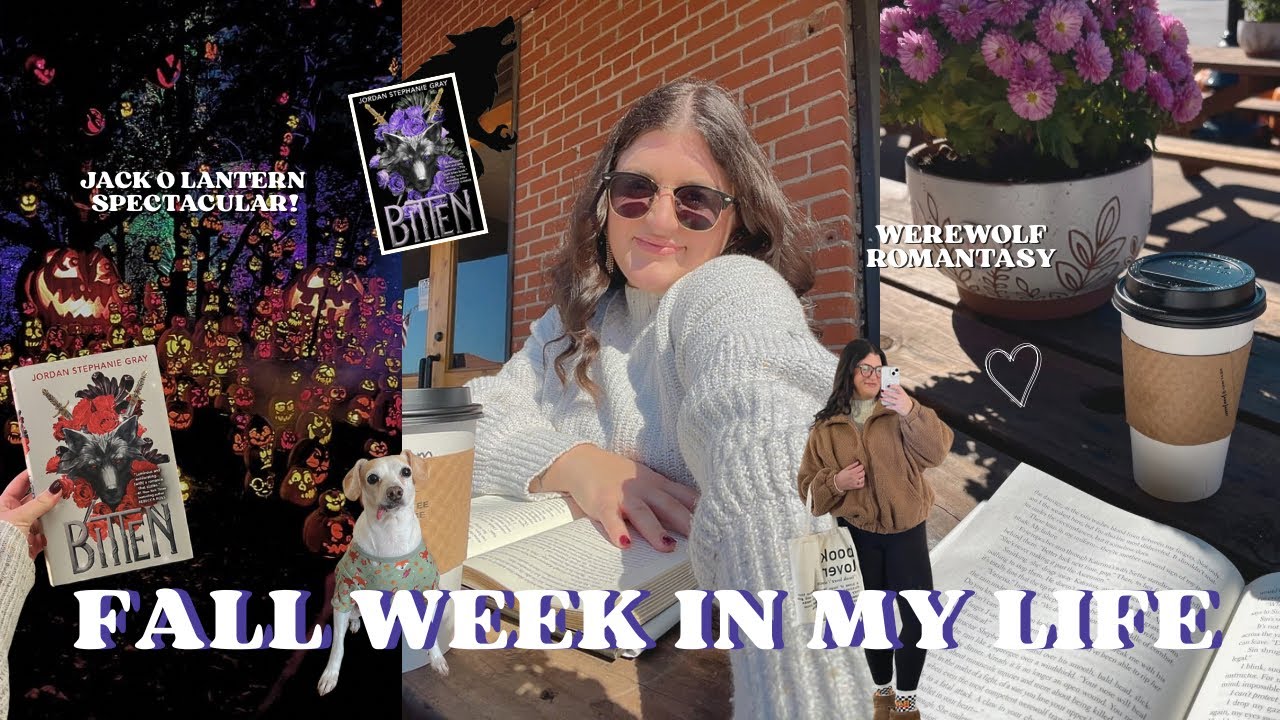 Werewolf Romantasy Reading Vlog | getting into the fall spirit 🐺🎃📖