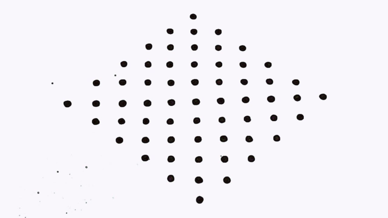 11×1 straight line dots rangoli designs || 11 chukkala muggulu || easy rangoli designs