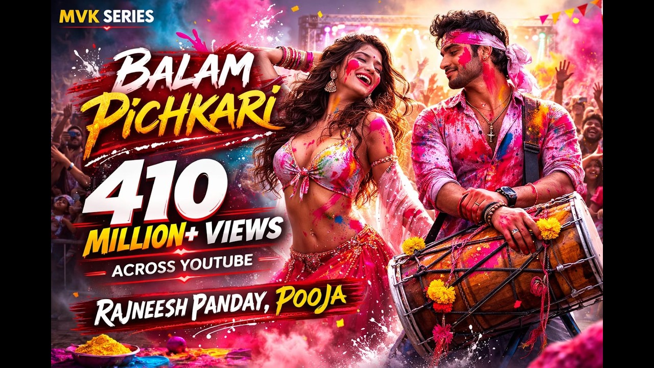 Balam Pichkari (Full Video) | Holi Special Song 2026 | Rajneesh Panday, Pooja | Mvk Series