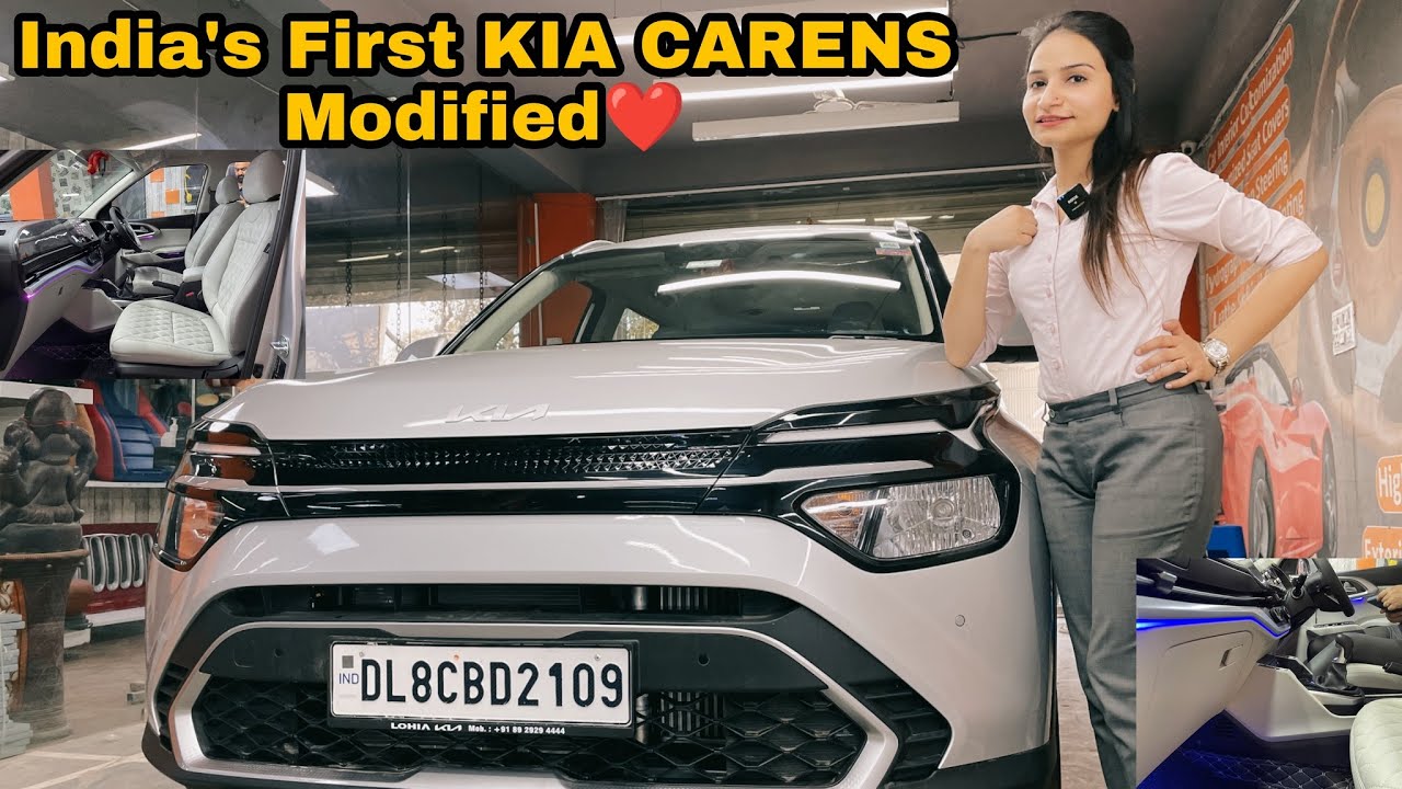 2022 KIA CARENS | First Time On YouTube Luxury Interior Modified with Ambient Lighting😱