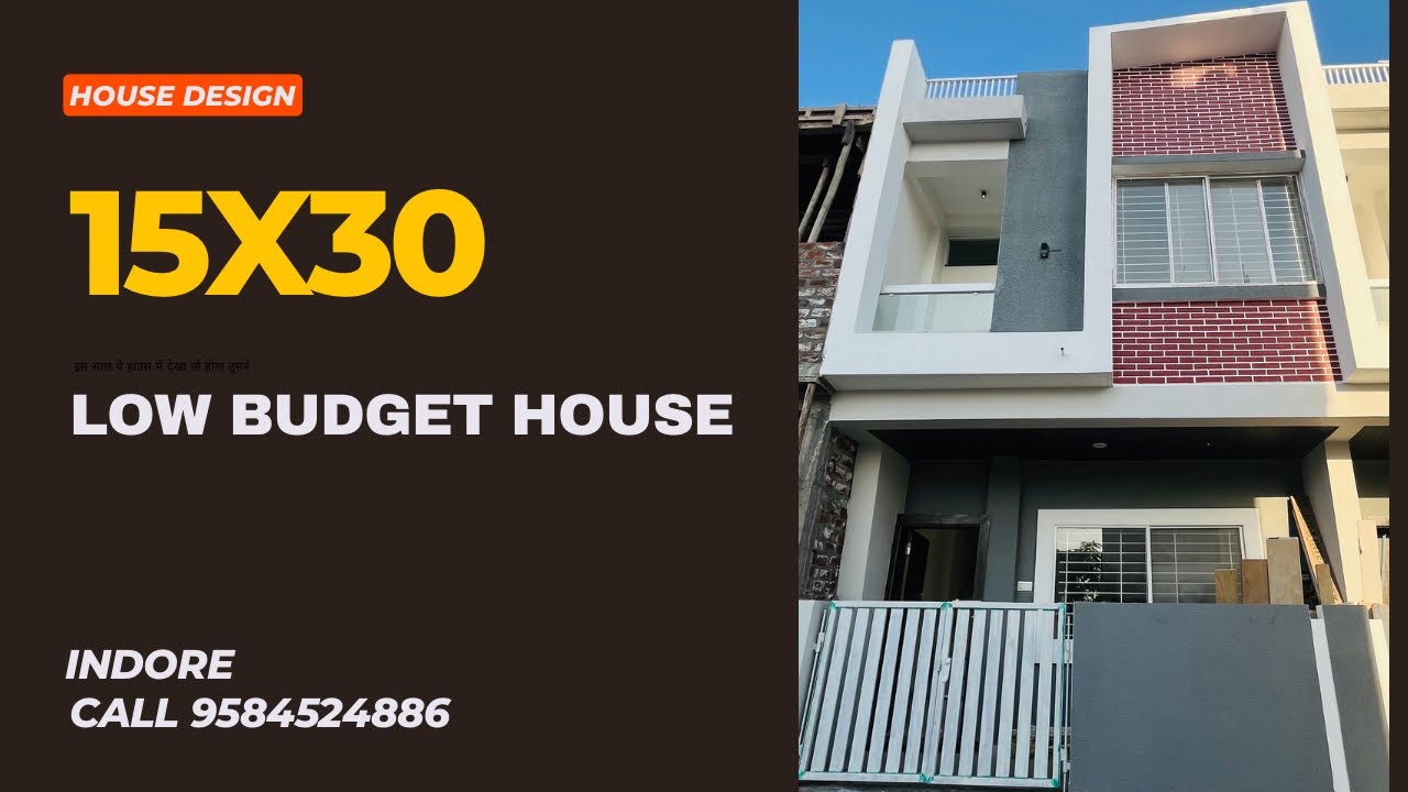 15*30 HOUSE LAYOUT PLAN WITH PARKING | house for sale Indore | luxury plan house | budget house