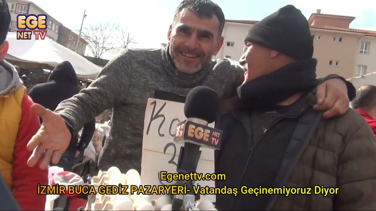 İZMİR BUCA GEDİZ PAZARYERİ  Vatandaş Geçinemiyoruz Diyor