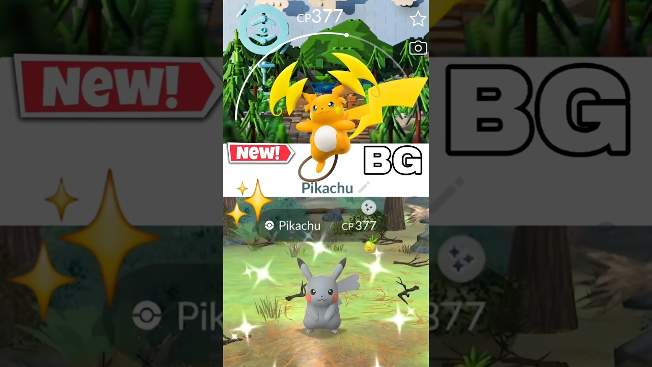 ОМГ🤯Фон сияющего Пикачу от Lego✨️ в Pokemon Go