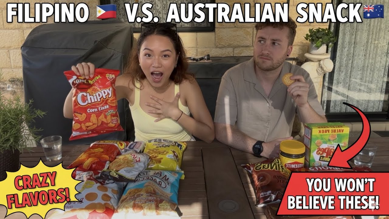 Filipino V.S Australian snacks🇦🇺🇵🇭