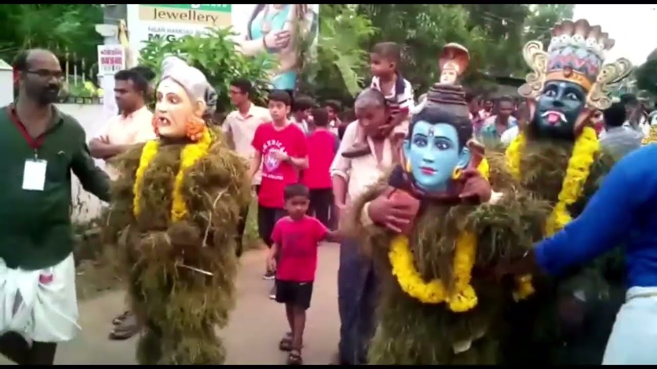 Kummatti kali,  Puli kali #kerala #godsowncountry 