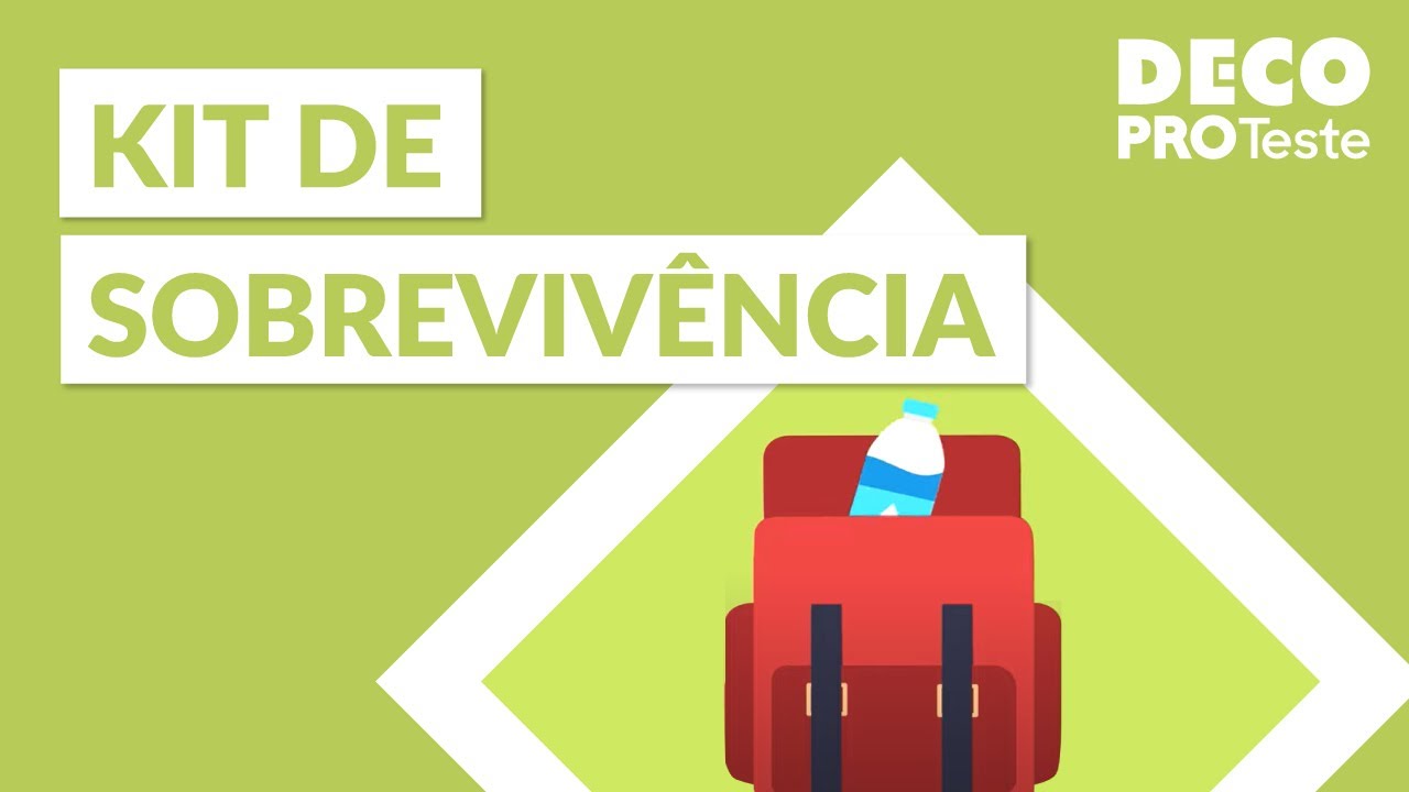 O que deve ter um kit de sobrevivência em caso de catástrofe