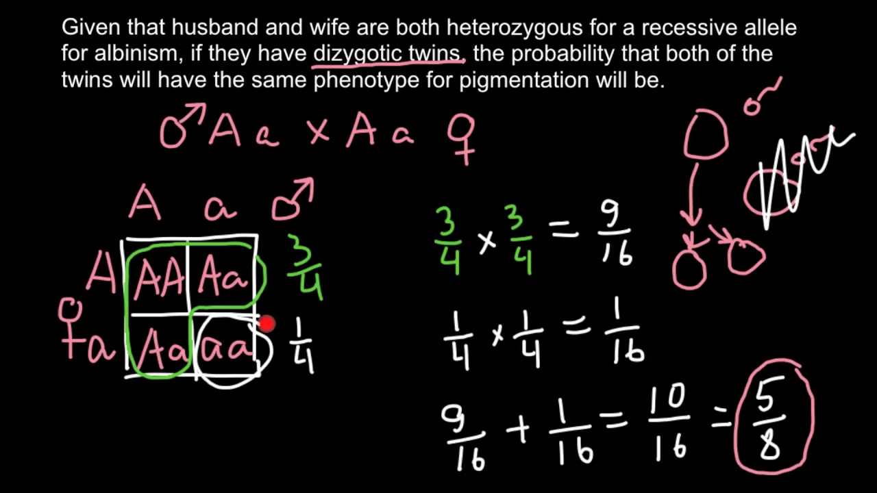 How to solve probability problems in genetics