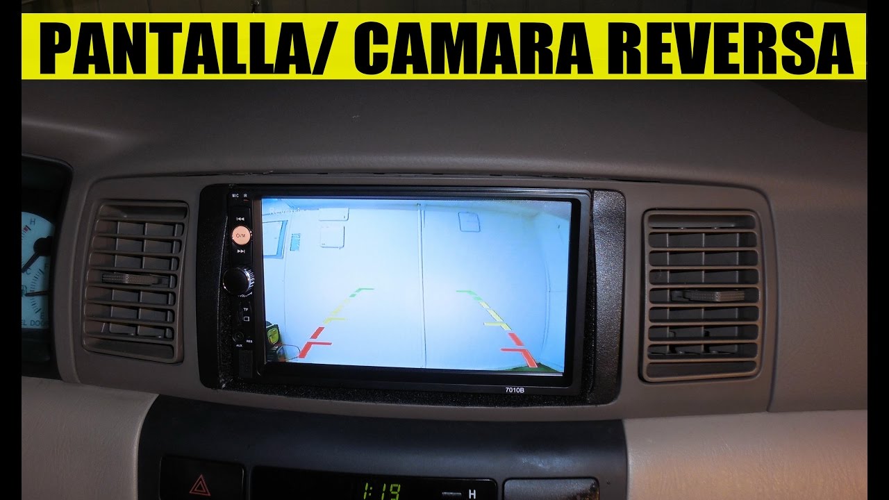 Instalacion completa de camara reversa y estereo con pantalla (detallado)