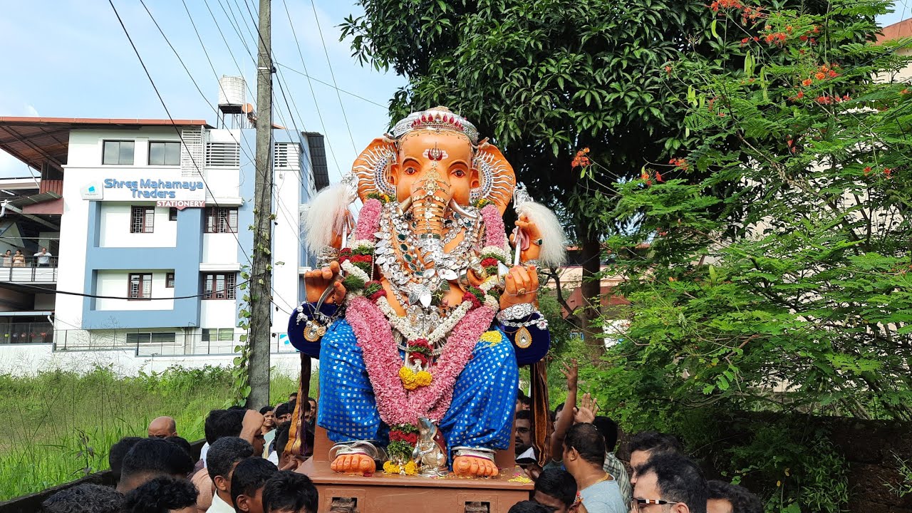 75th Sarvajanik Shree Ganeshotsav, Sanghaniketan, Mangalore | Ganapathi Agamanam to Sanghaniketan |