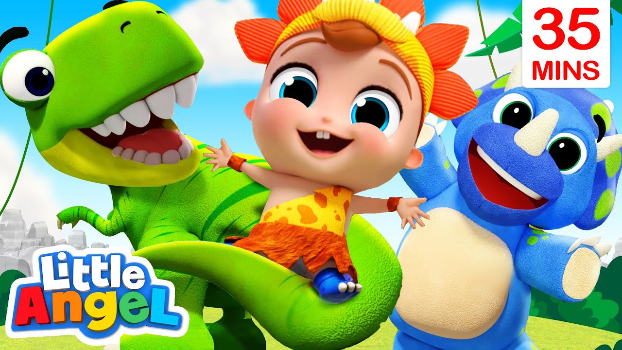 Fun Dinosaur Song + More Little Angel Kids Songs & Nursery Rhymes