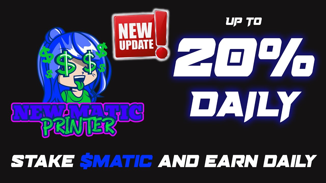 💎 Matic Staker PRINTER UPDATE, 1 MLN $ on BALANCE, EARN up to 20% DAILY - MSK TOKEN AIRDROP RULES