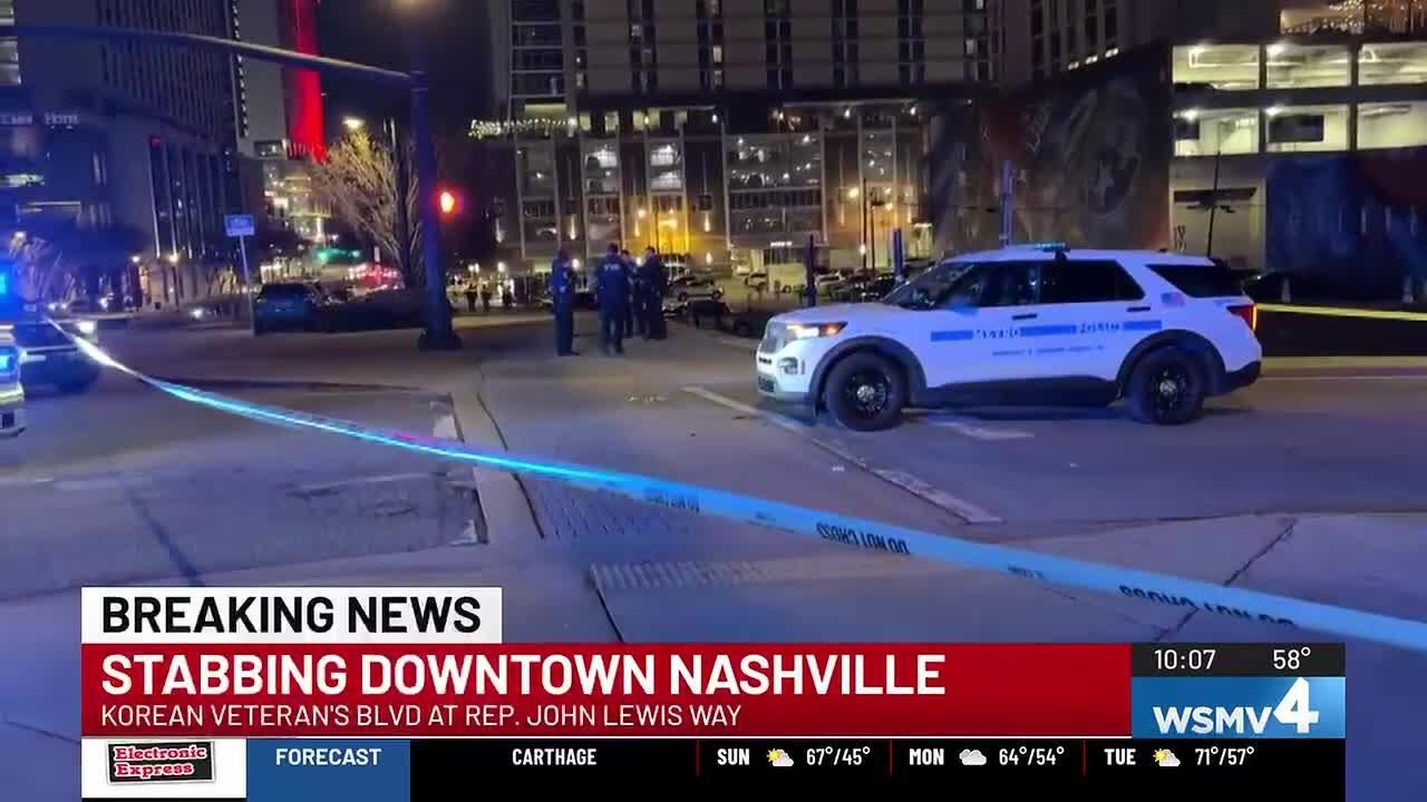 Man injured after being stabbed near downtown Nashville, police say