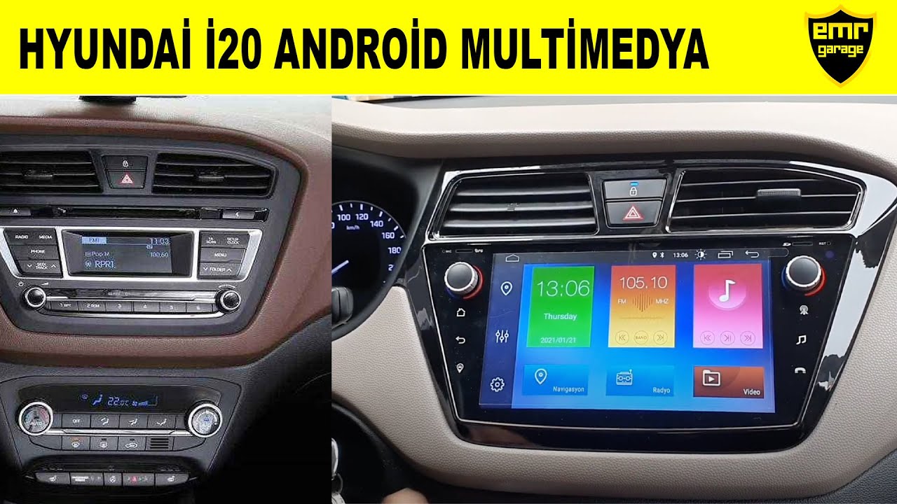 Hyundai i20 android multimedya navigasyon özellikleri - Emr Garage Ankara