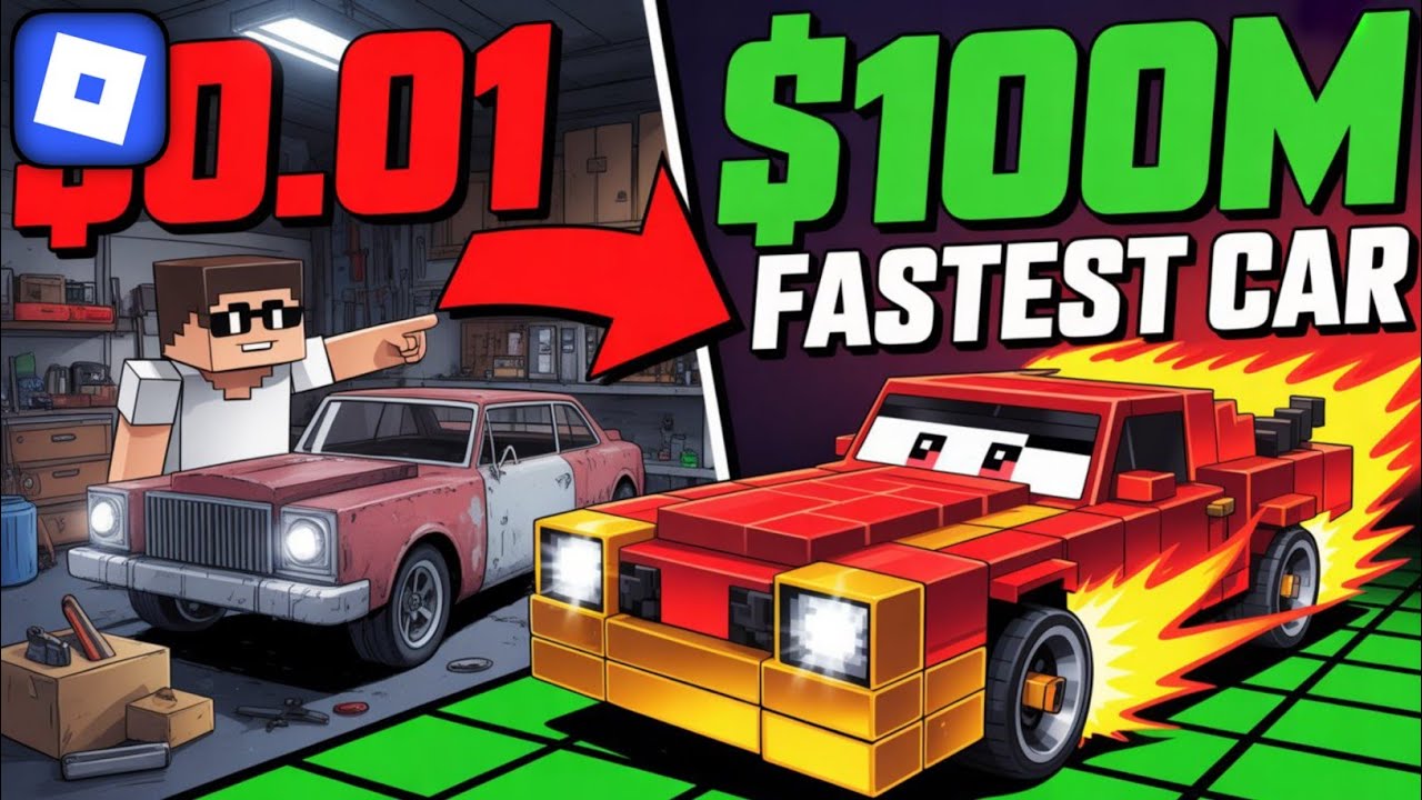 Started with $0.01… Built the FASTEST CAR EVER! 🚗🔥